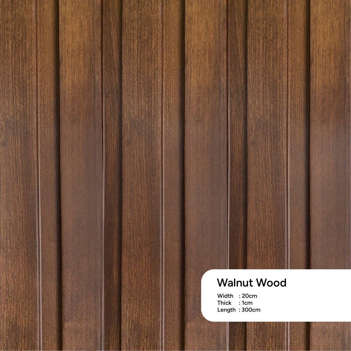 Great Panel Walnut Fluted Panel